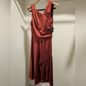 Mid length rust dress